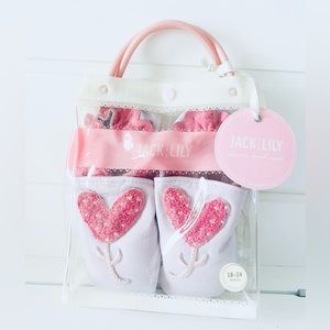 Jack & Lily Leather Heart Moccasins 18-24 months‎ 5.5